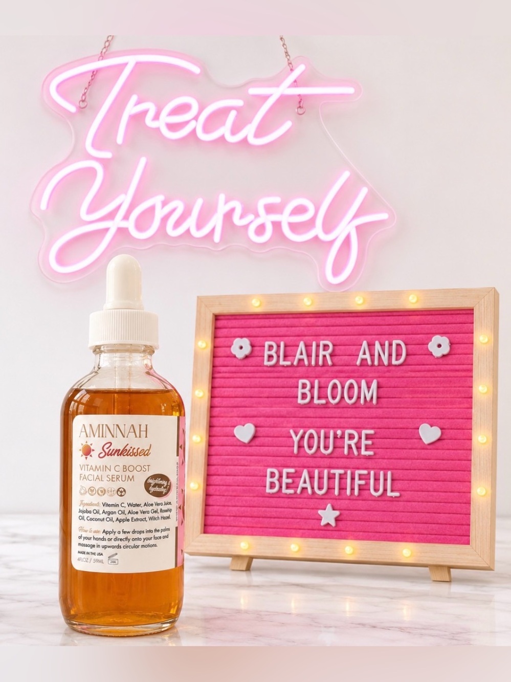 AMINNAH Sunkissed Vitamin C Facial Serum-NEW!
